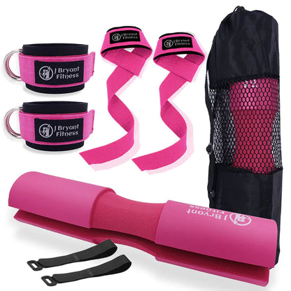 Barbell Pad Set with Ankle Strap for Hip Thrusts